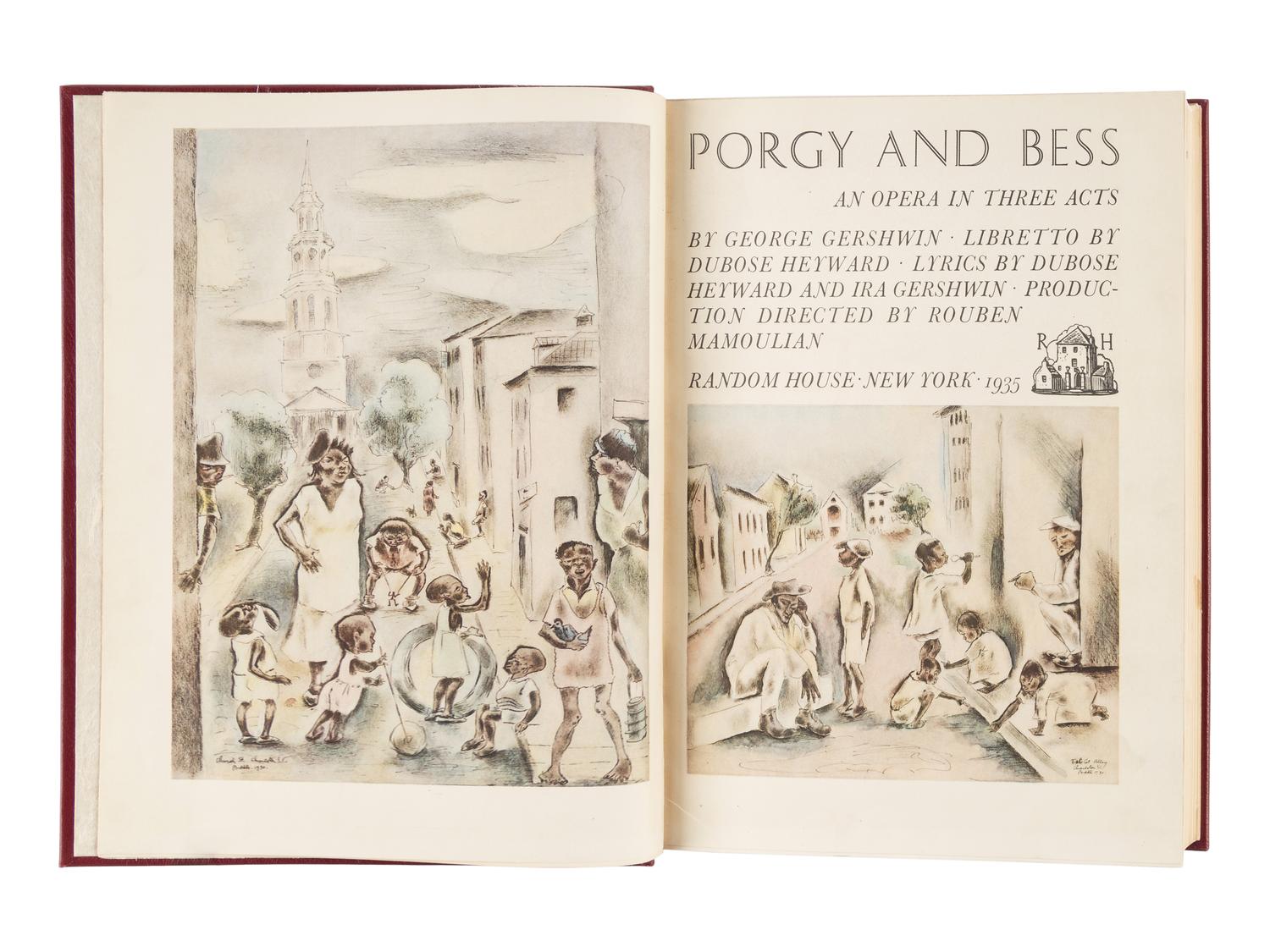 [MUSIC]. GERSHWIN, George (1898-1937). Porgy and Bess. An Opera in Three Acts. New York: Random House, 1935.