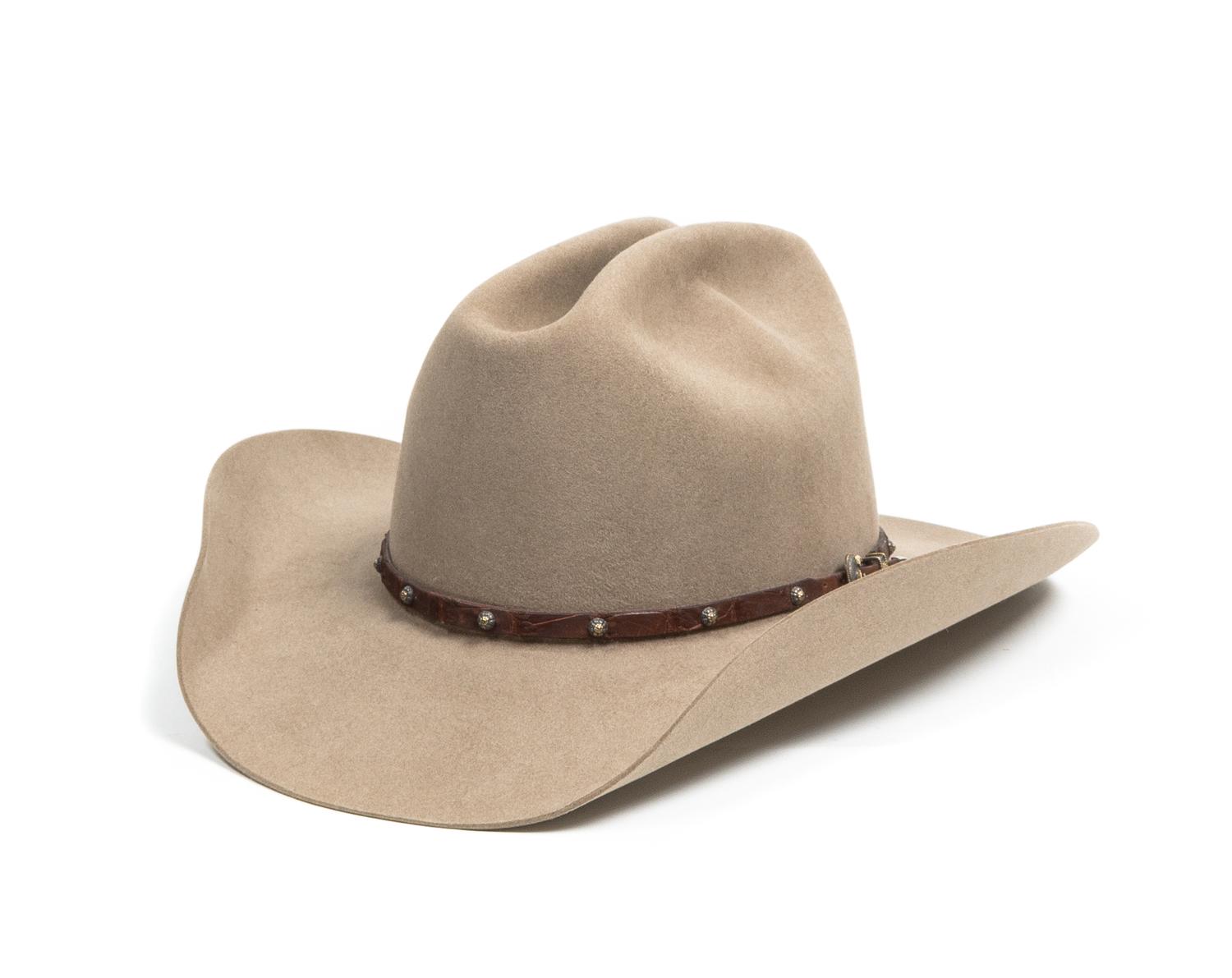 A Custom Made Cowboy Hat, Rand's Billings, Montana Size 71/4