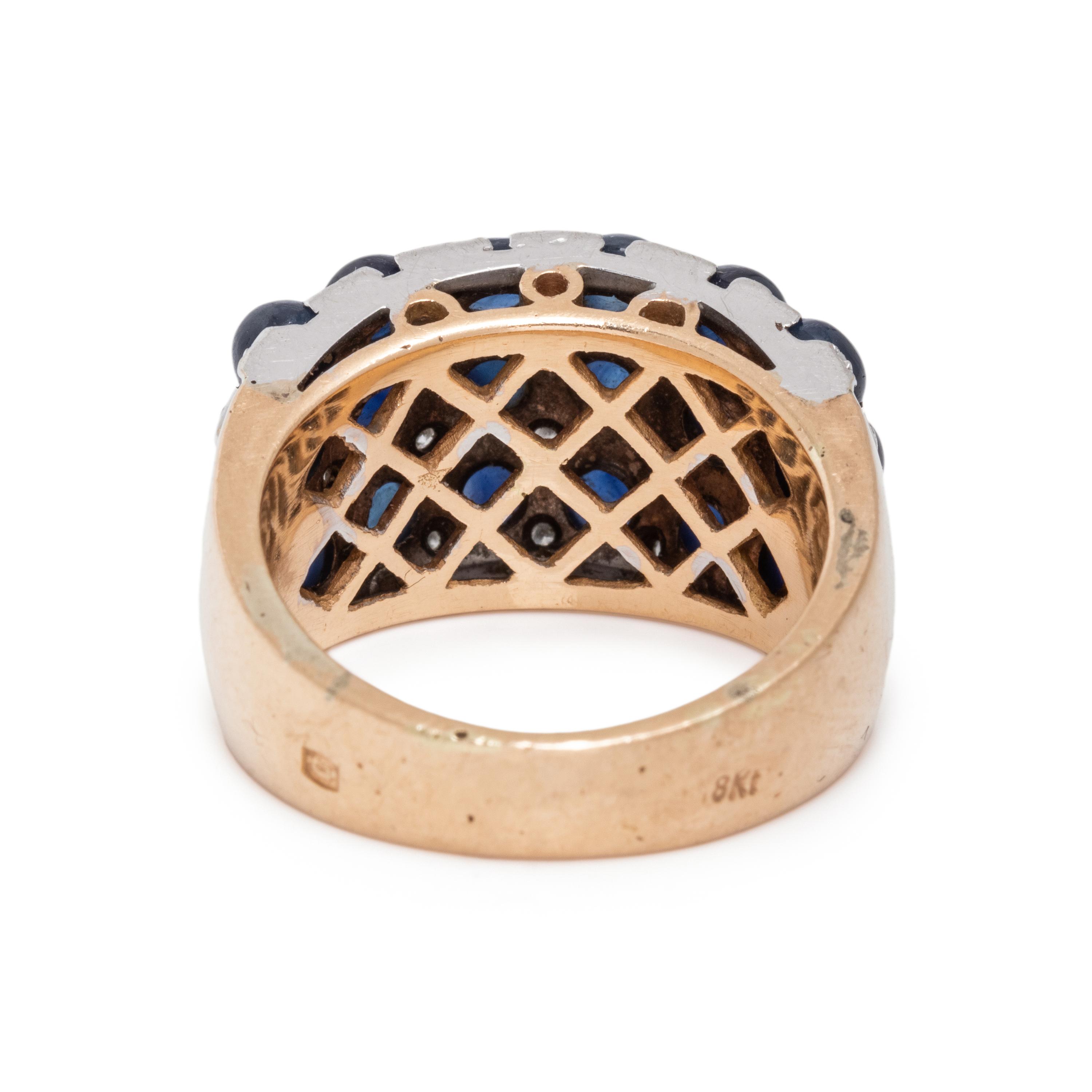 SAPPHIRE AND DIAMOND RING