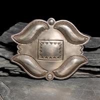 Cippy CrazyHorse (Diné, b. 1946) — Sterling Silver Belt Buckle