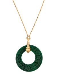 JADE PENDANT ON CHAIN