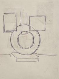 David Smith (American, 1906-1965) - Circle Study: Two-Sided Drawing (Study for Sculpture)