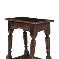 An English Oak Joined Stool