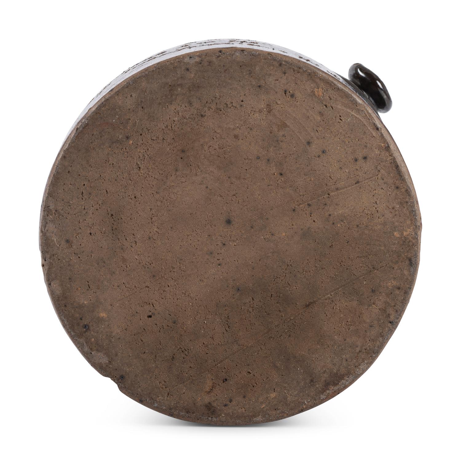 A Scrafitto Incised Albany Slip Stoneware Harvest Jug