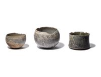 Three Bactrian Stone Vessels