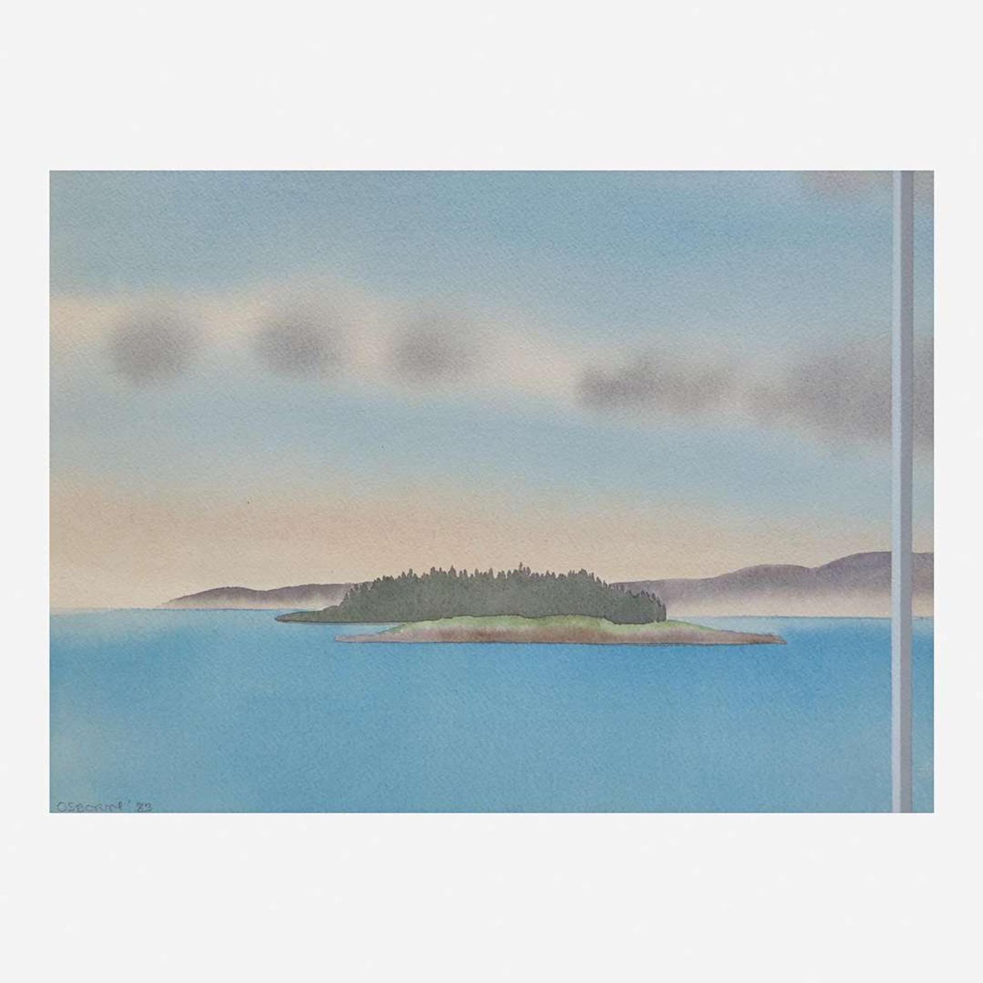 Elizabeth Osborne (American, b.1936) Winter Harbor