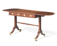 A Regency inlaid mahogany sofa table, circa 1820