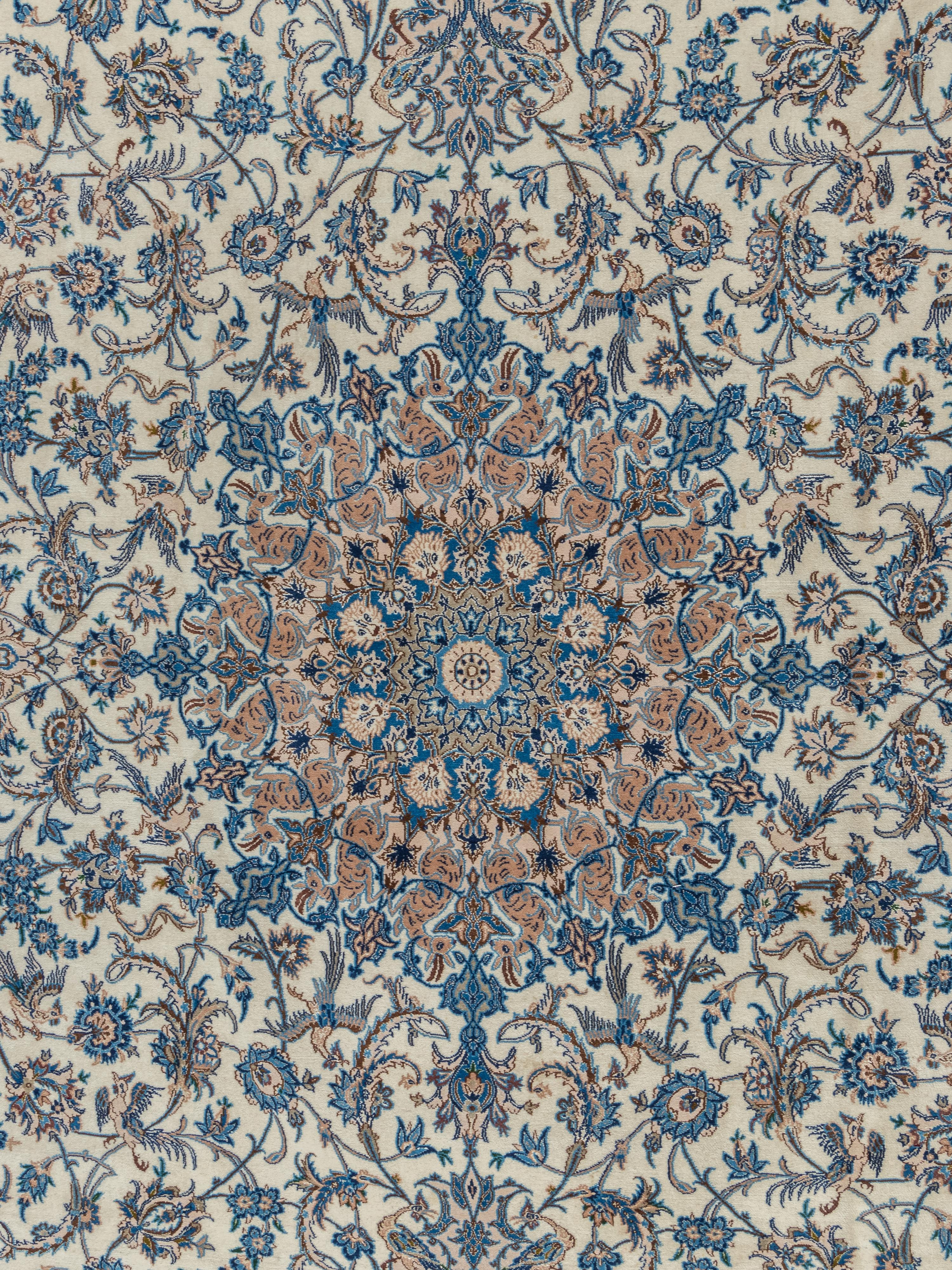 A Nain Wool Rug