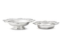 Two American Silver Repoussé Bowls