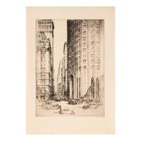 Six Cityscape Etchings