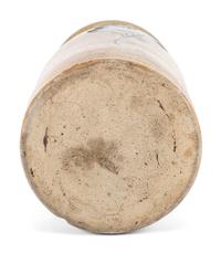 A New York Cobalt-Decorated Five-Gallon Stoneware Churn