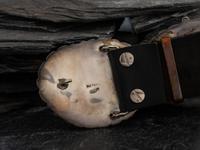 Sterling Silver and Sodalite Concha Belt