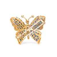 TIFFANY & CO., SAPPHIRE AND DIAMOND BUTTERFLY BROOCH