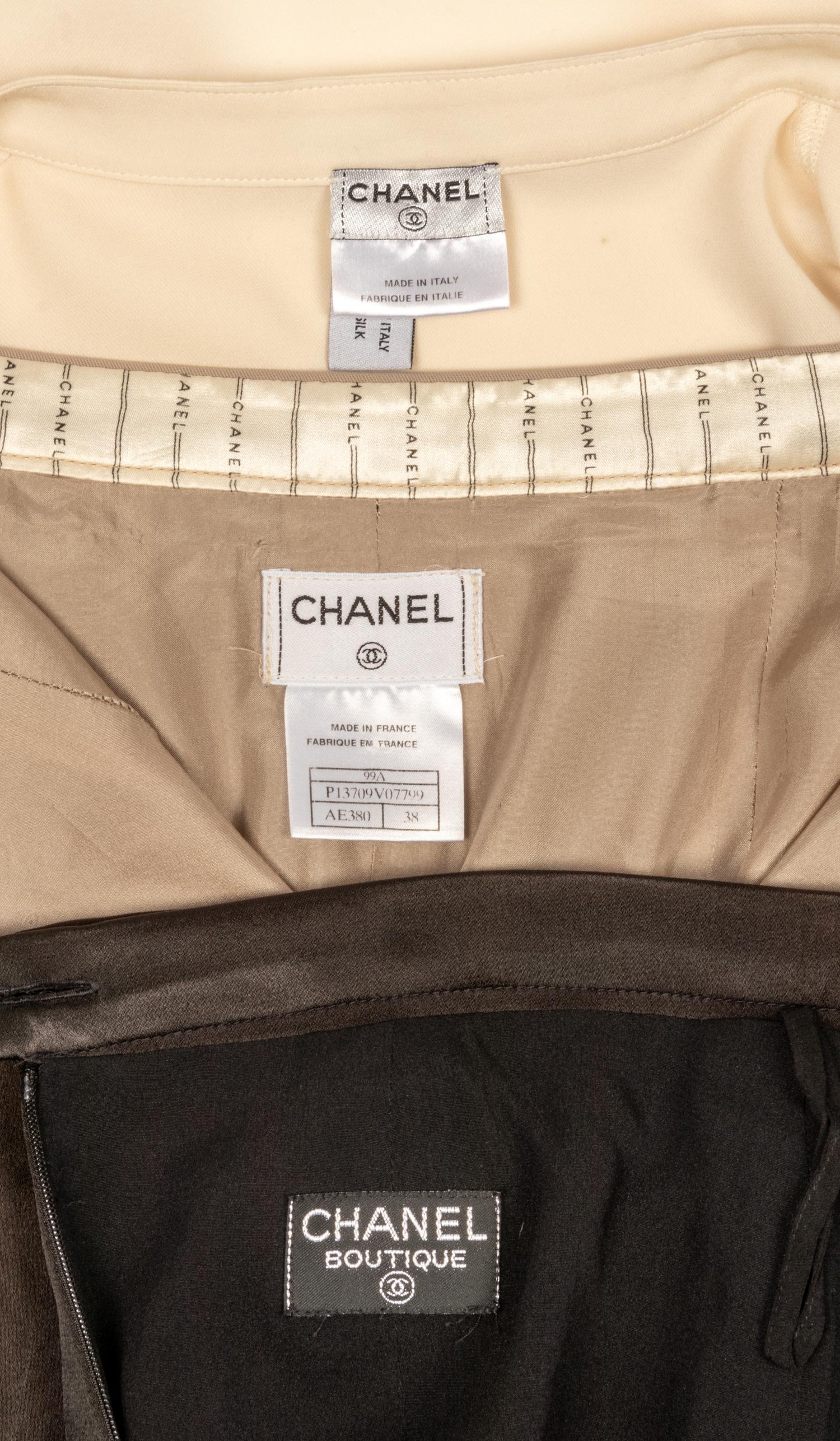 Three Chanel Separates: Two Skirts, One Shirt, 1990-2000s