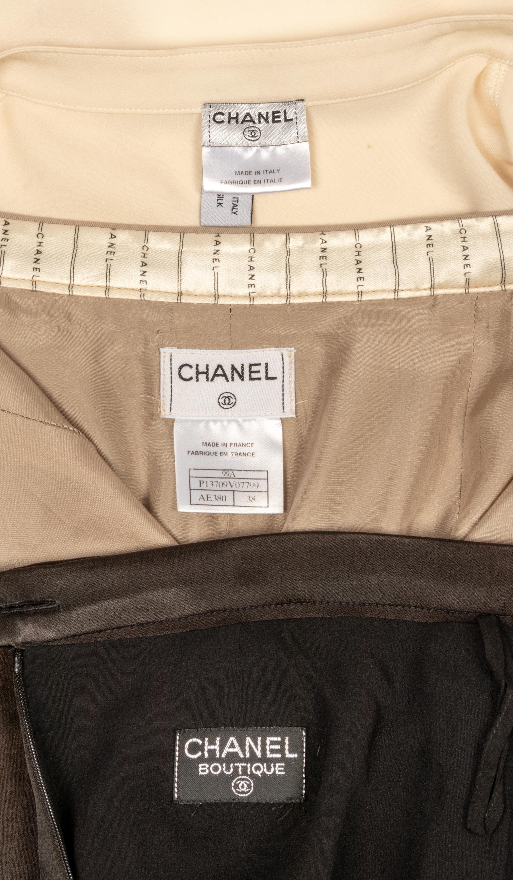 Three Chanel Separates: Two Skirts, One Shirt, 1990-2000s