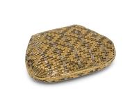 An Italian 18 Karat Multi-Color Gold Woven Box, Probably Gucci, 20th Century, of purse form.