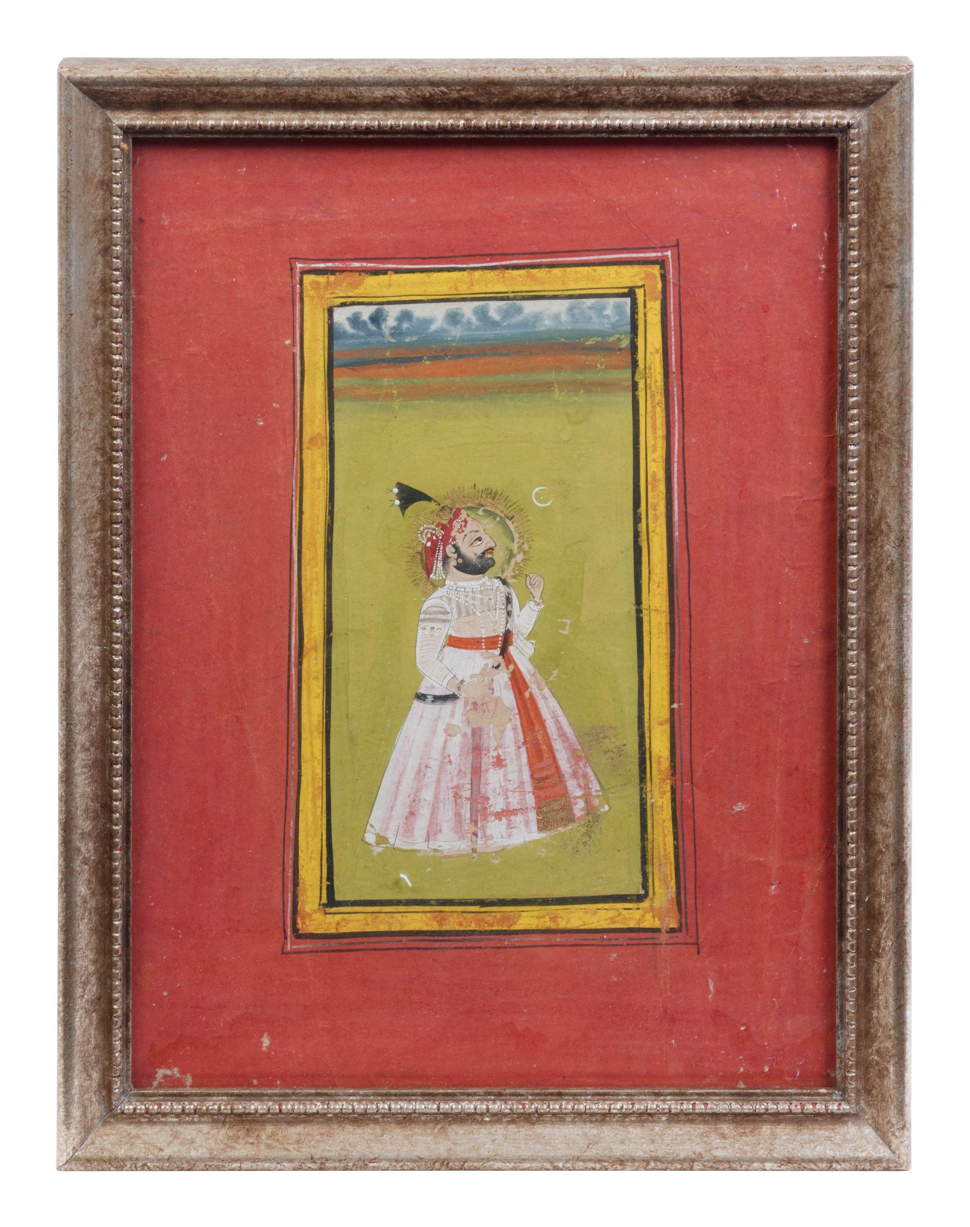 Three Mughal Miniature Paintings