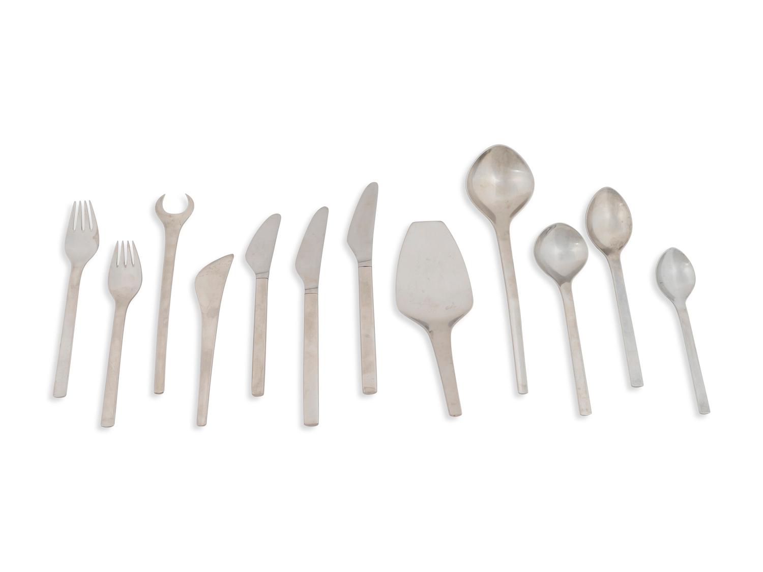 81-Piece Georg Jensen Stainless Steel Flatware Service