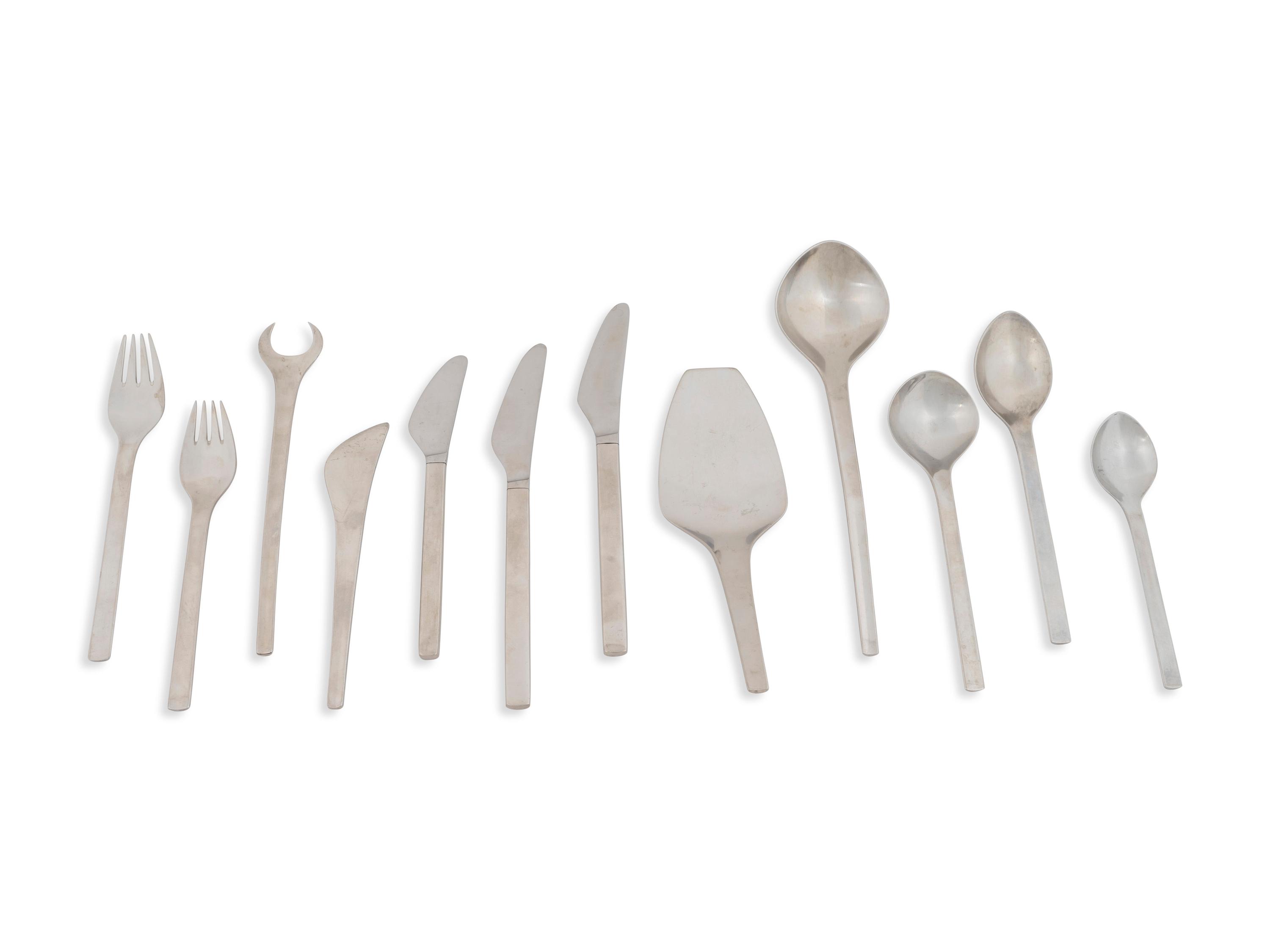 81-Piece Georg Jensen Stainless Steel Flatware Service