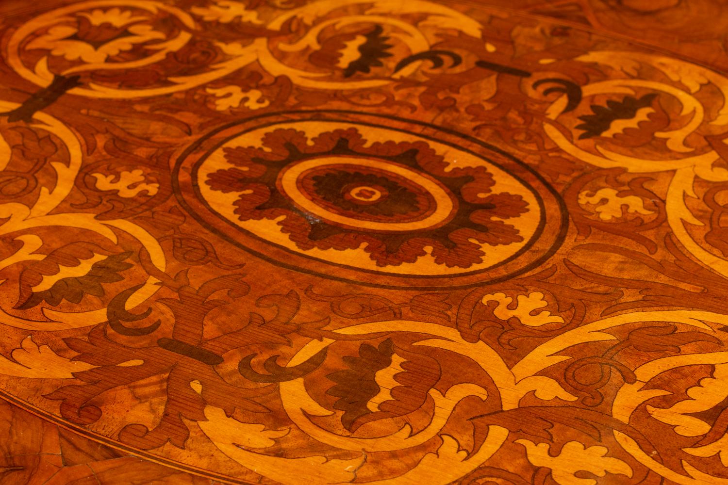 A William and Mary Oysterwood and Marquetry Chest of Drawers