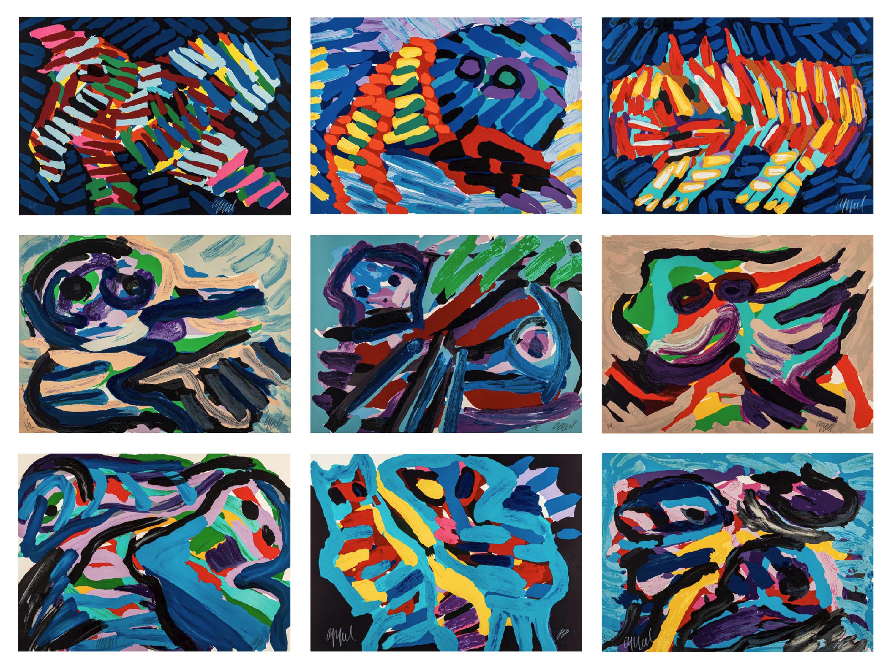 A Group of Nine Prints