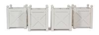 Four Regency Style White Composition Planters — 20TH CENTURY