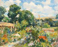 Wilfred Gabriel de Glehn (British, 1870-1951) — Summer Borders , c. 1944