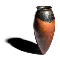 An Egyptian Black-Topped Redware Jar
