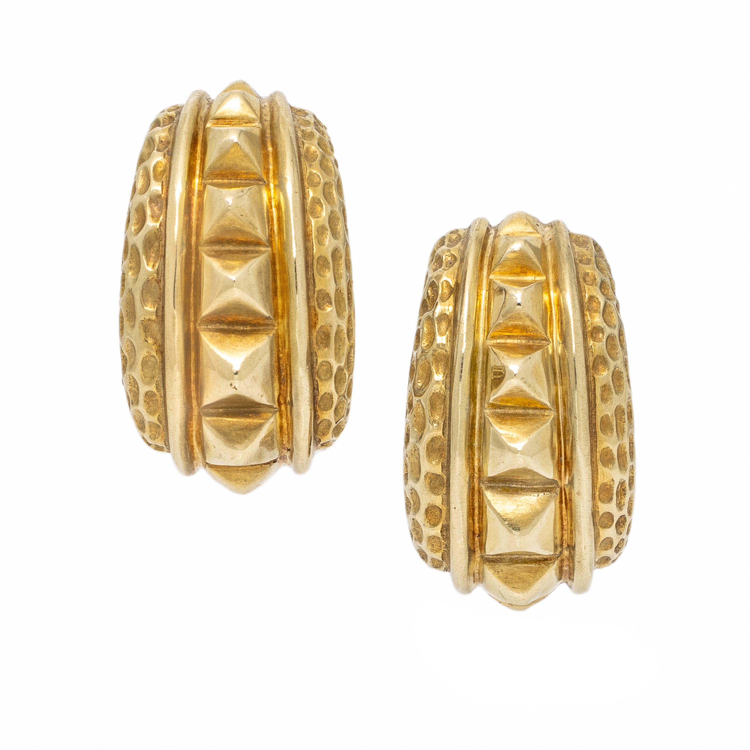 Marlene Stowe, Yellow Gold Earrings