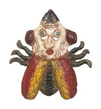 Five Mexican Copper Festival Masks