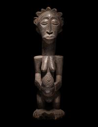 Three African Wood Figures