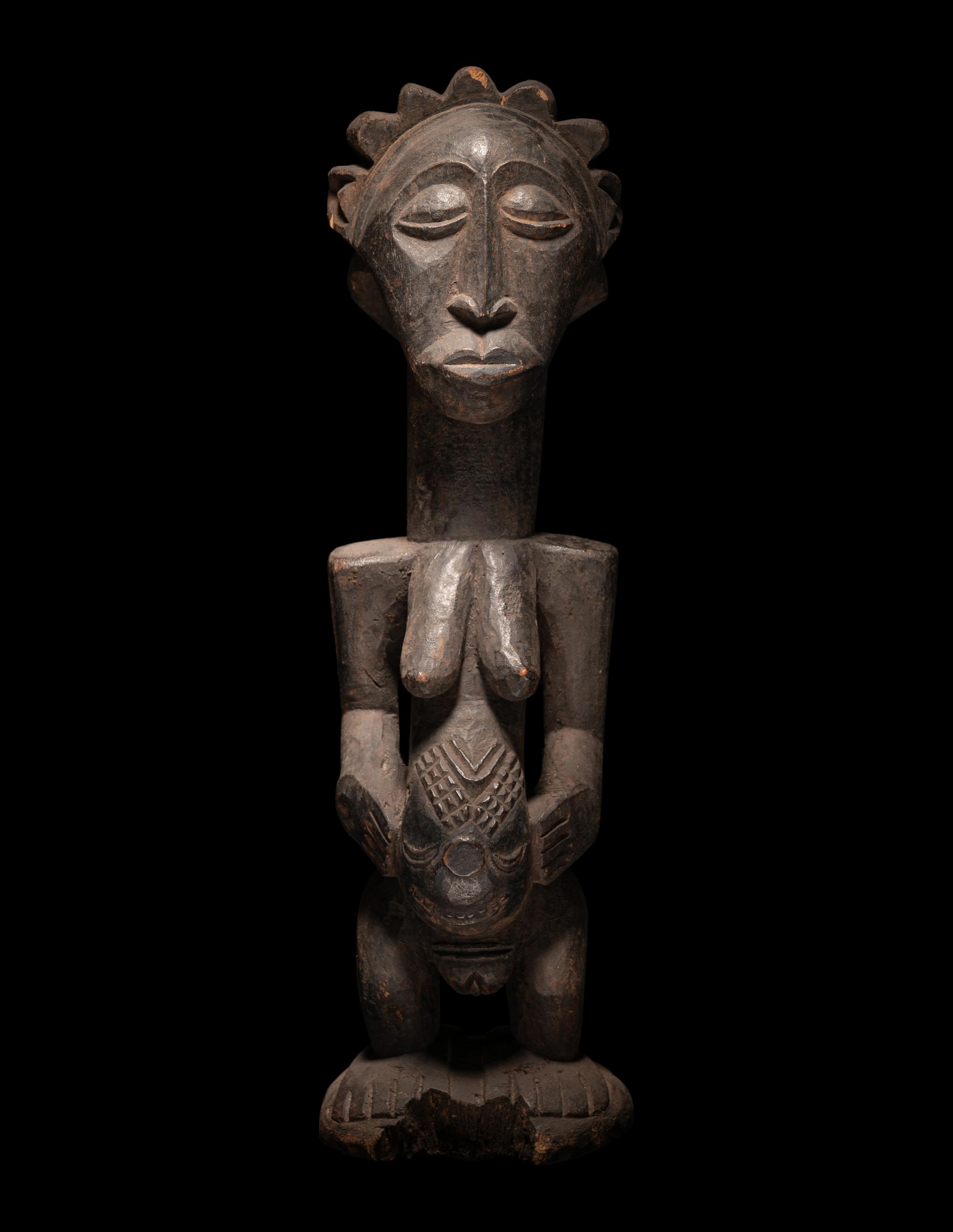 Three African Wood Figures