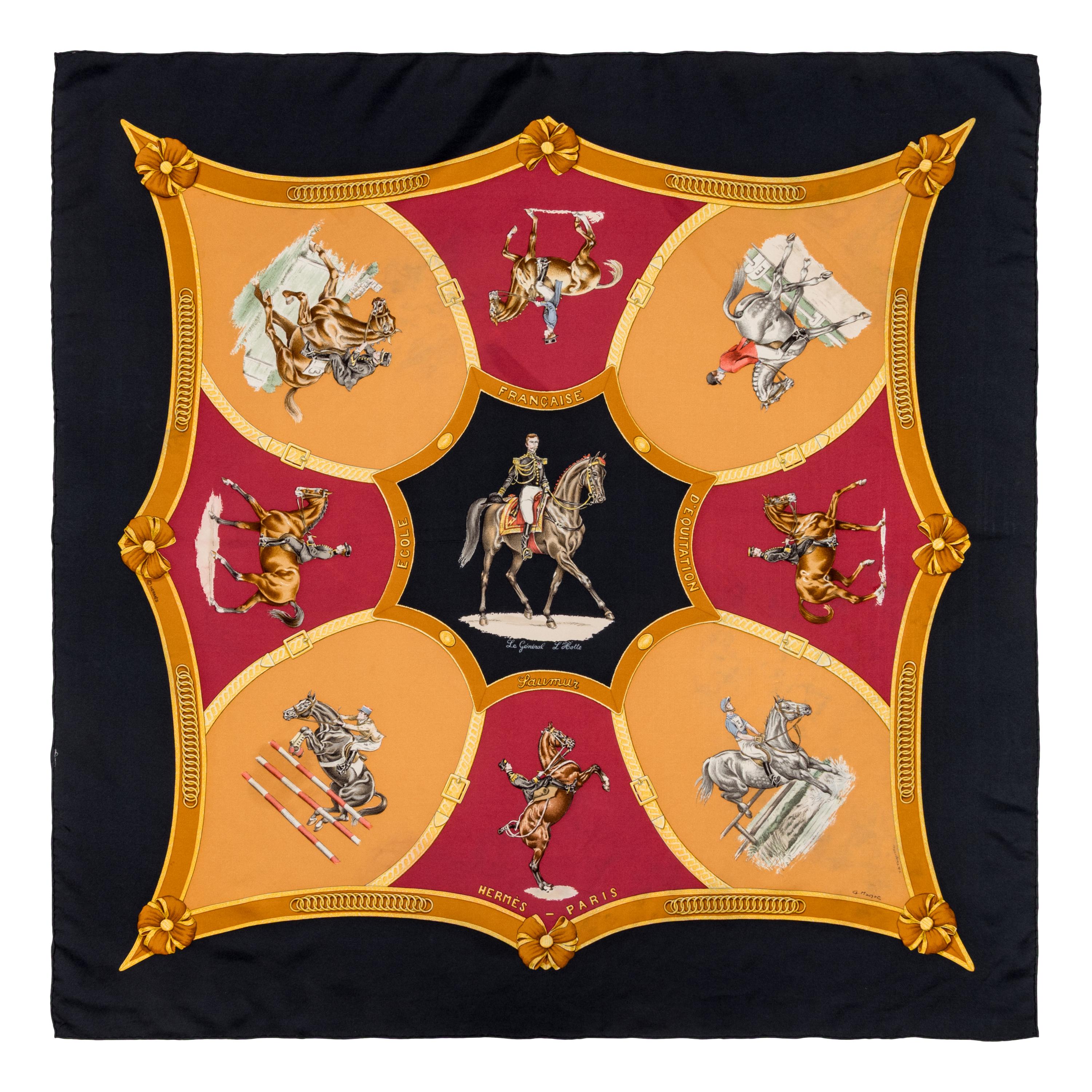 Hermès, Five Silk Scarves 90