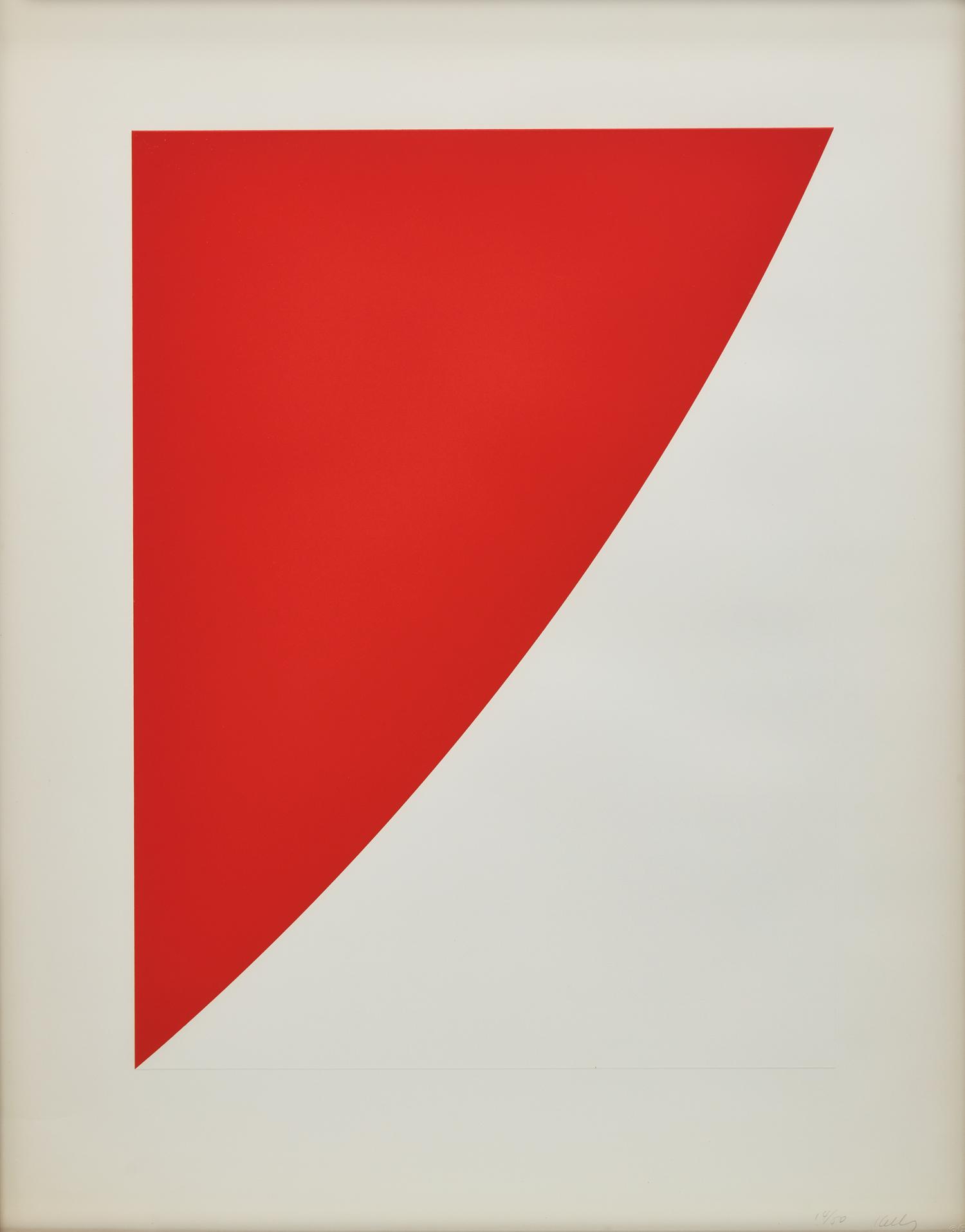 Red Curve (Radius of 8’), 1973-75