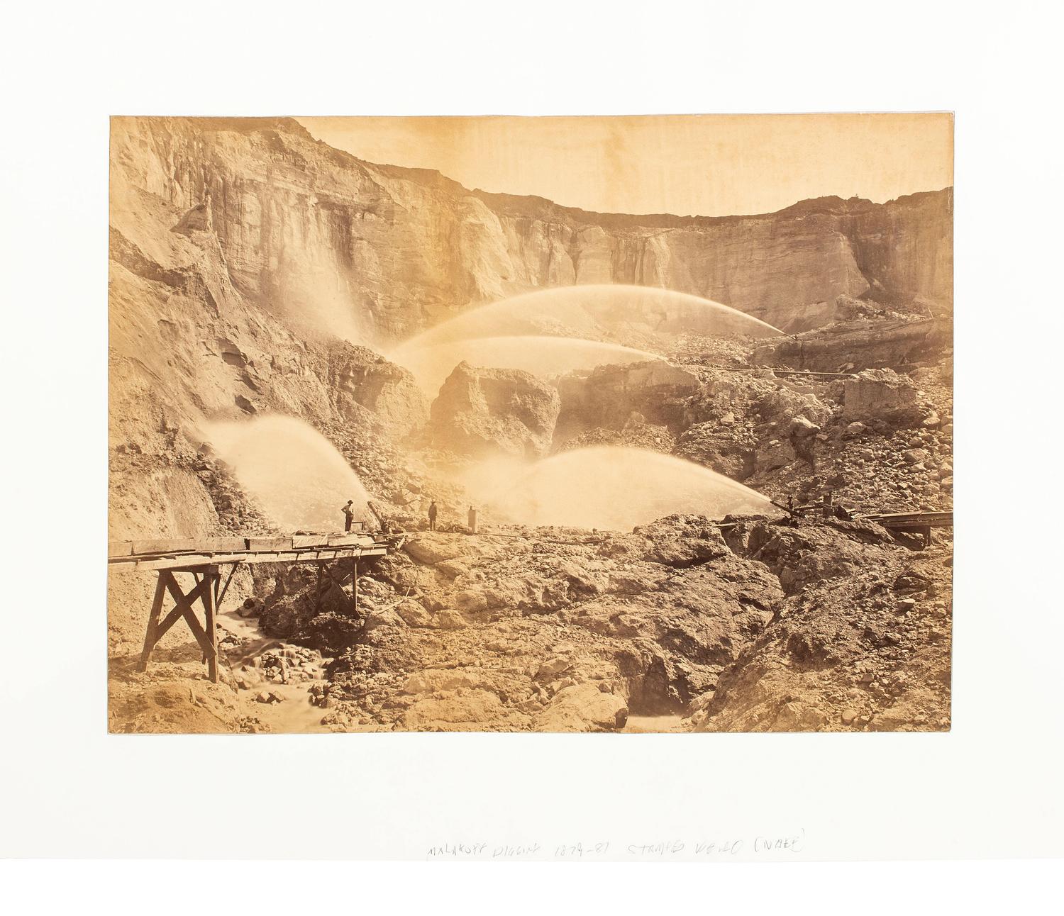 Western Americana -- California WATKINS, Carleton (1829-1916), photographer. Malakoff Diggins, North Bloomfield, Nevada County, Cal . San Francisco, CA: ca 1871.
