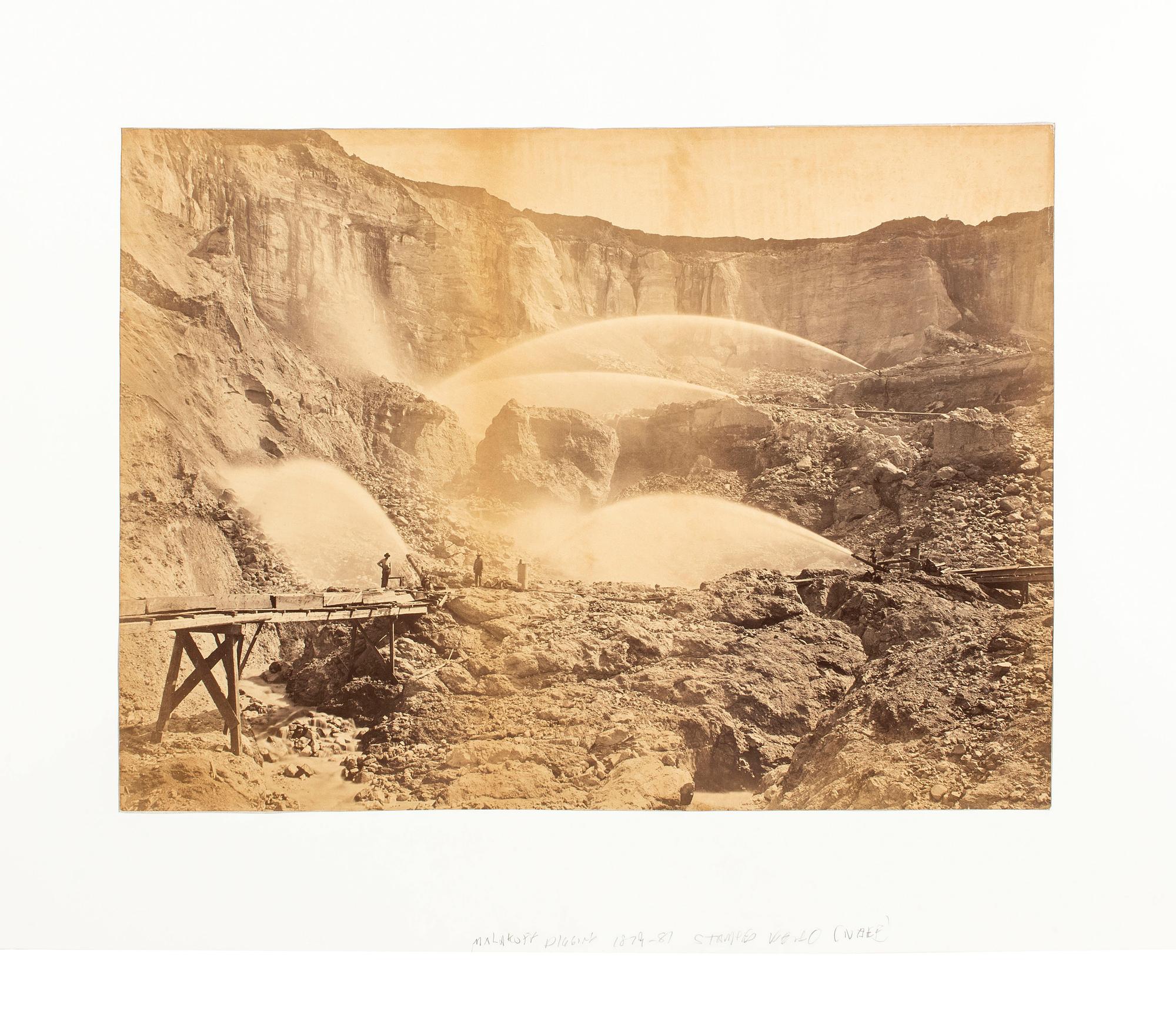 Western Americana -- California WATKINS, Carleton (1829-1916), photographer. Malakoff Diggins, North Bloomfield, Nevada County, Cal . San Francisco, CA: ca 1871.