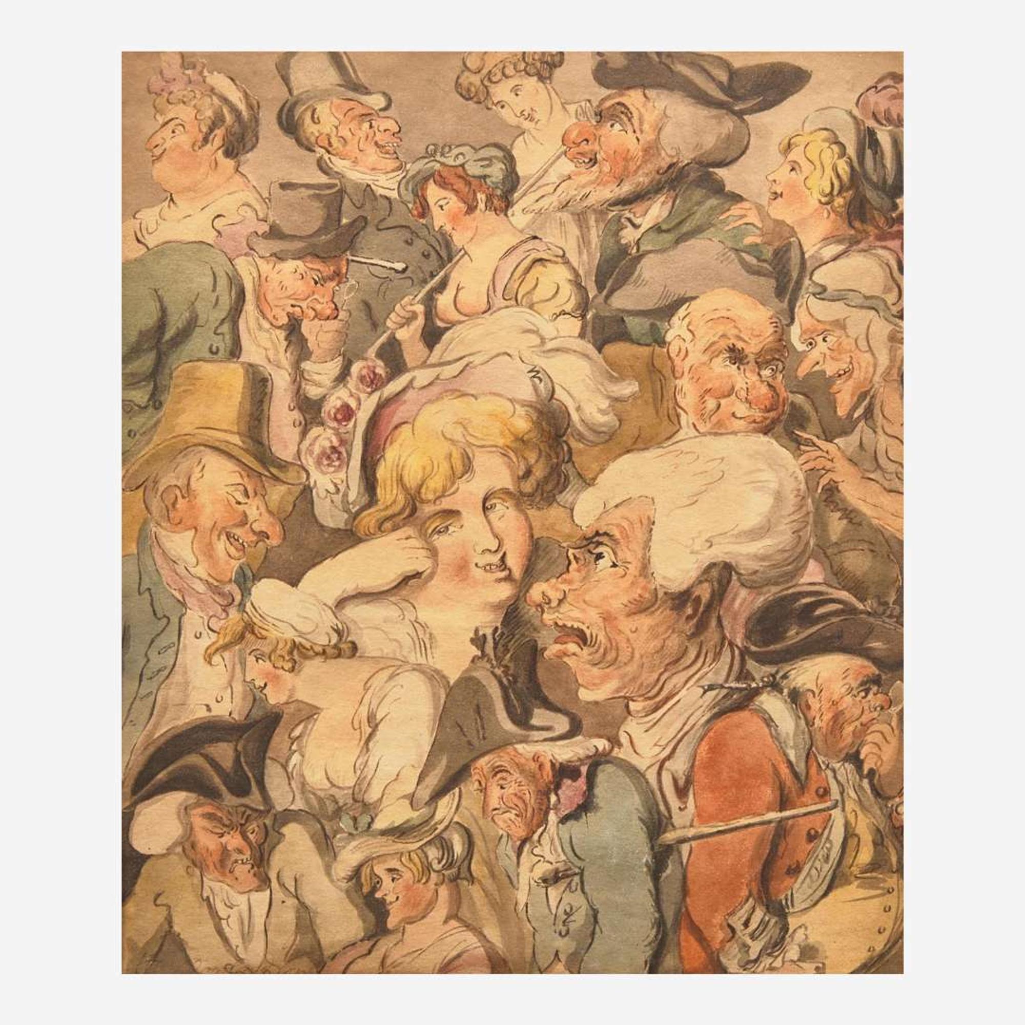 Thomas Rowlandson (British, 1756-1827) Studies of Various Characters