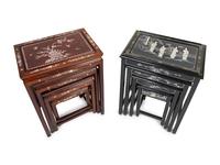 Two Sets of Four Chinese Nesting Tables