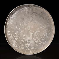 A Chinese export silver circular tray, Wang Hing 三足銀托盤 Late 19th to early 20th century ???????????