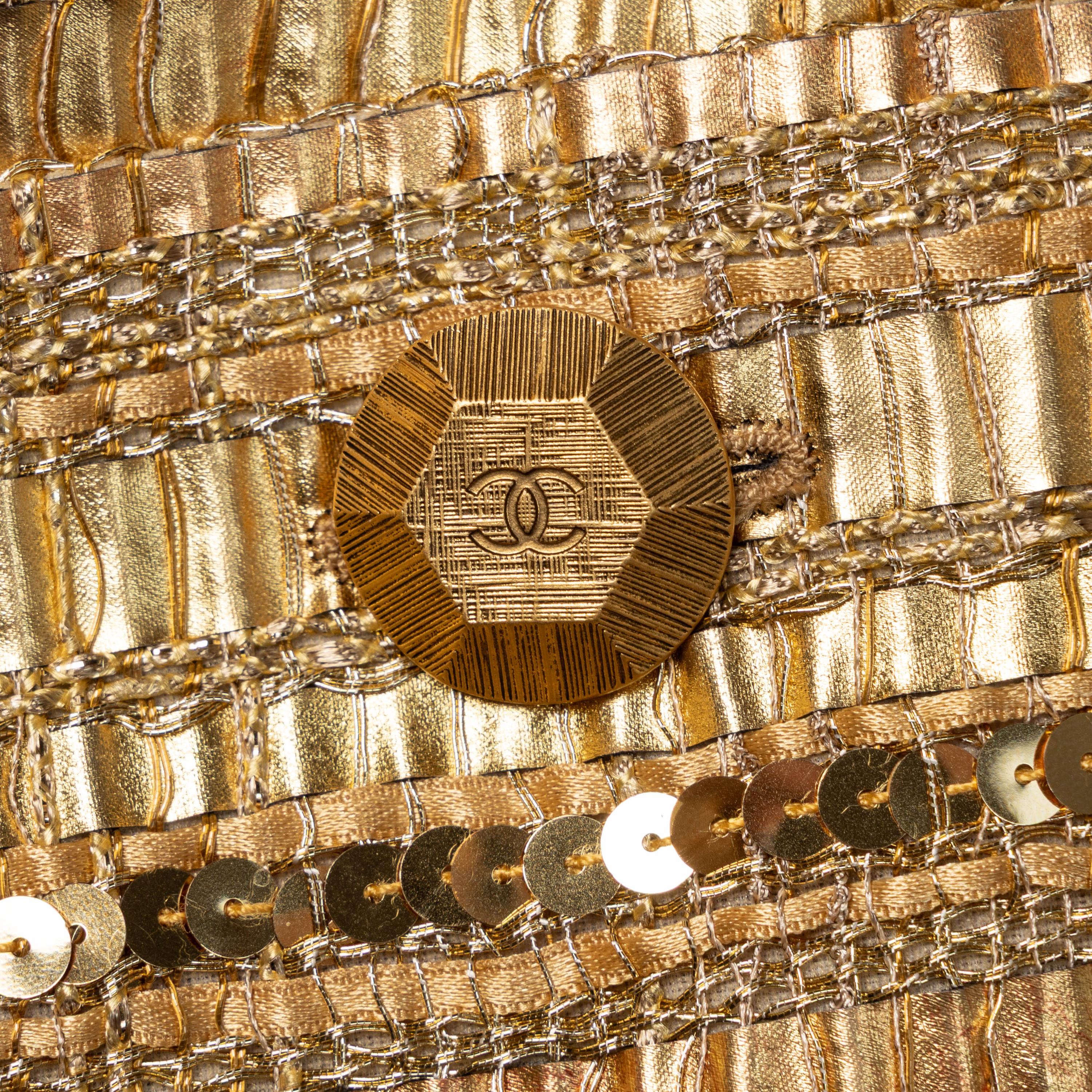 Chanel, Gold Fantasy Tweed Cardigan Jacket
