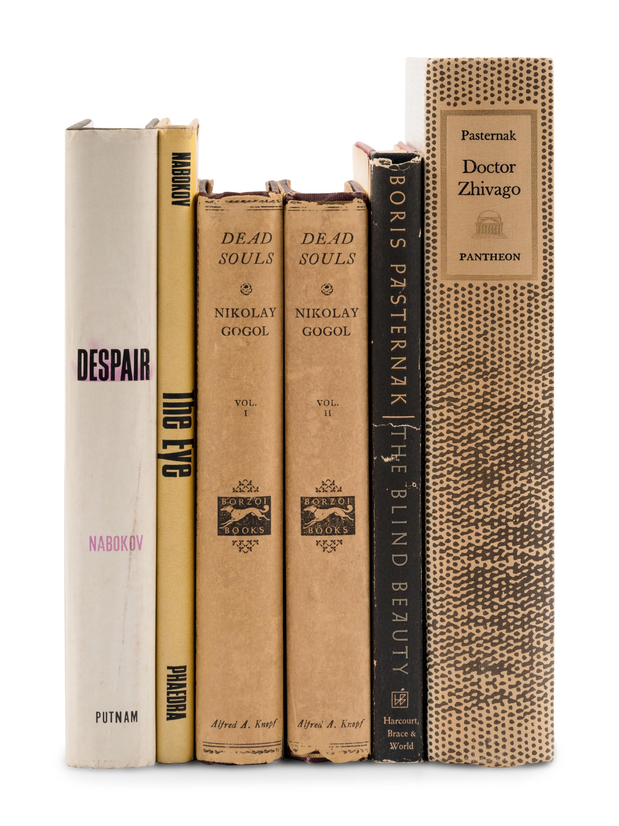 [LITERATURE - RUSSIAN]. A group of 5 FIRST EDITIONS by Russian authors, comprising: