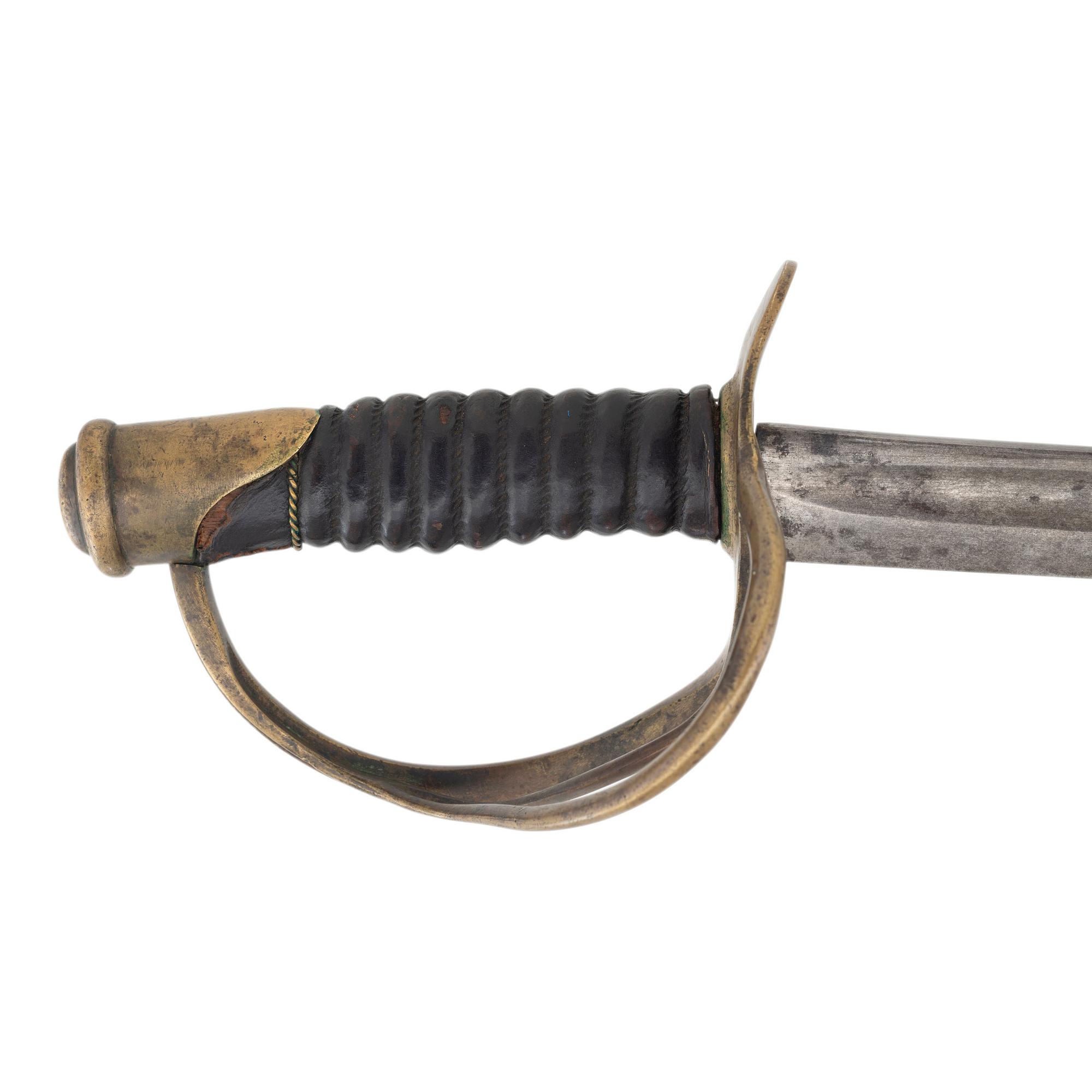 Unmarked Confederate Enlisted Cavalry Saber by Memphis Novelty Works