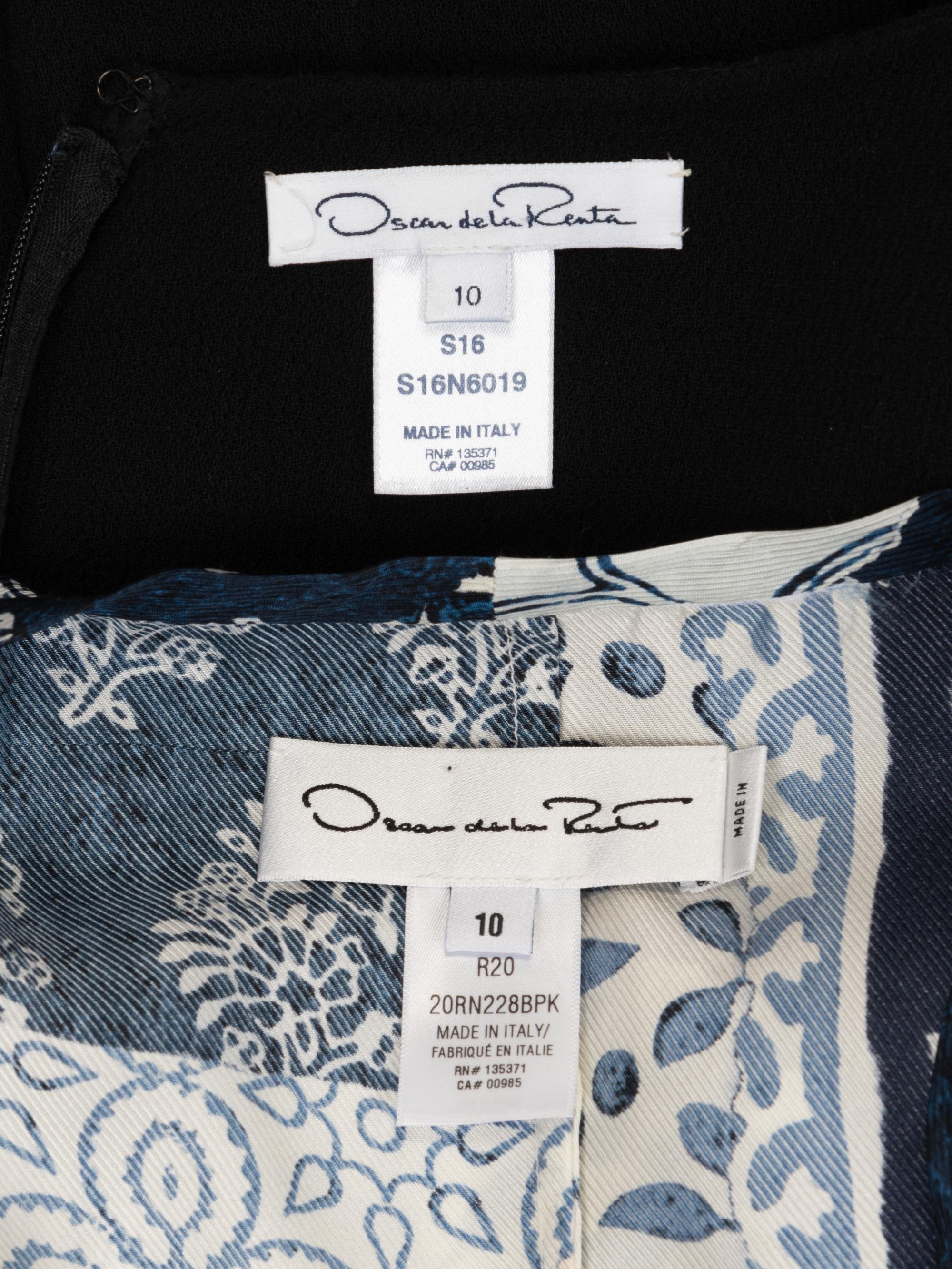 Two Oscar de la Renta Dresses and Cardigan, 2010-20