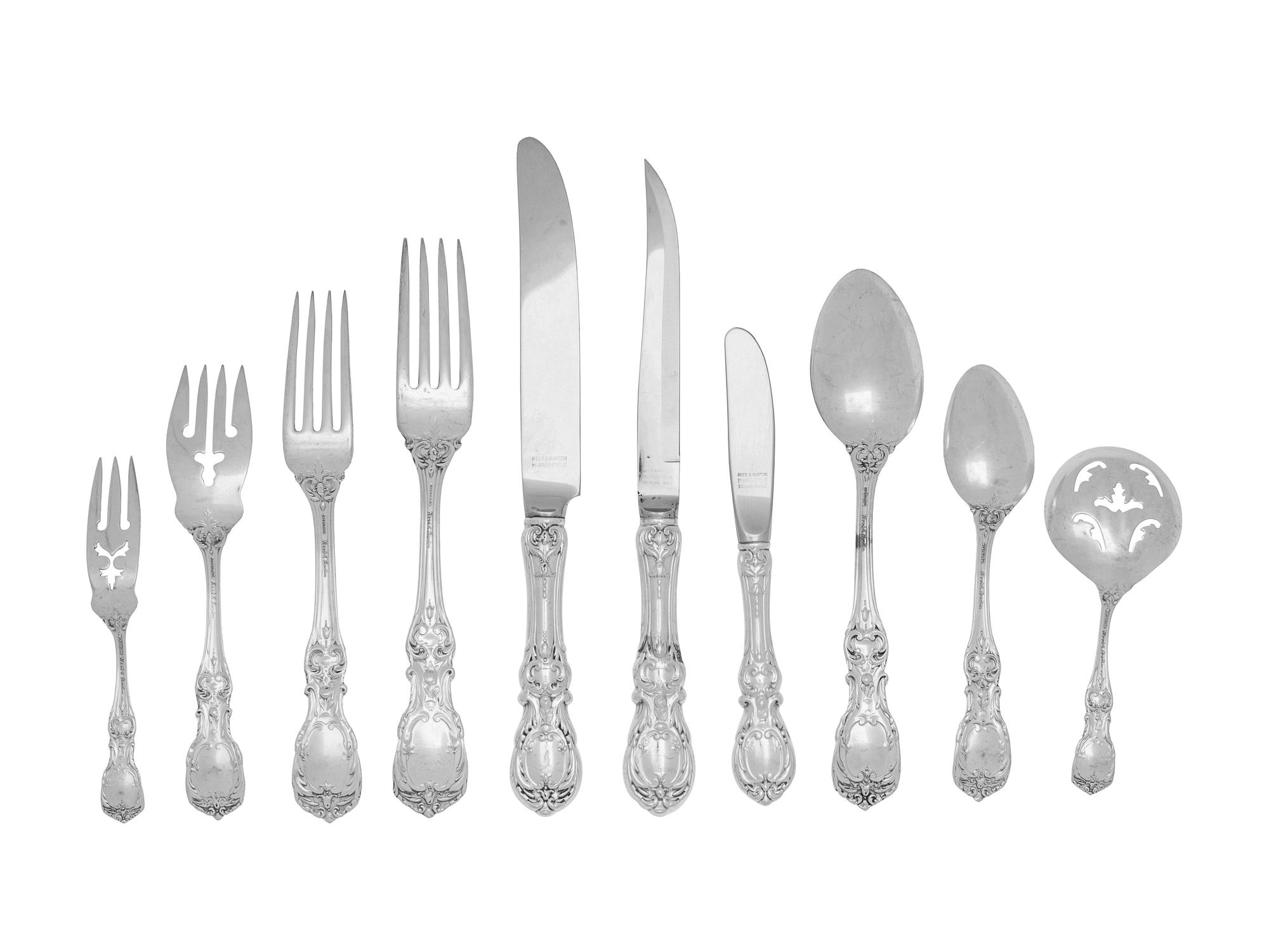 A Reed & Barton Francis I Silver Flatware Service