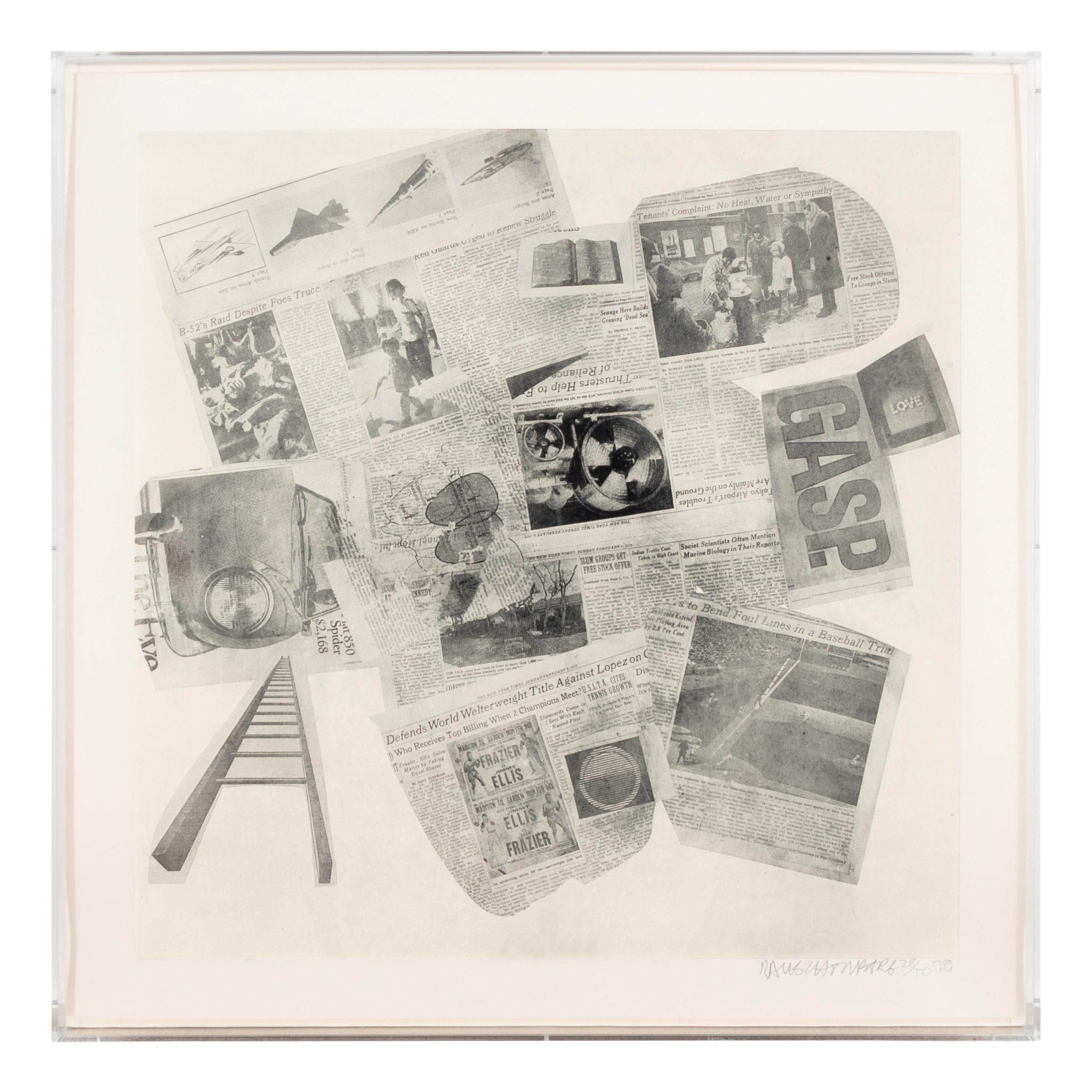 Robert Rauschenberg (American, 1925-2008) — Features #77 (from Features from Currents ), 1970
