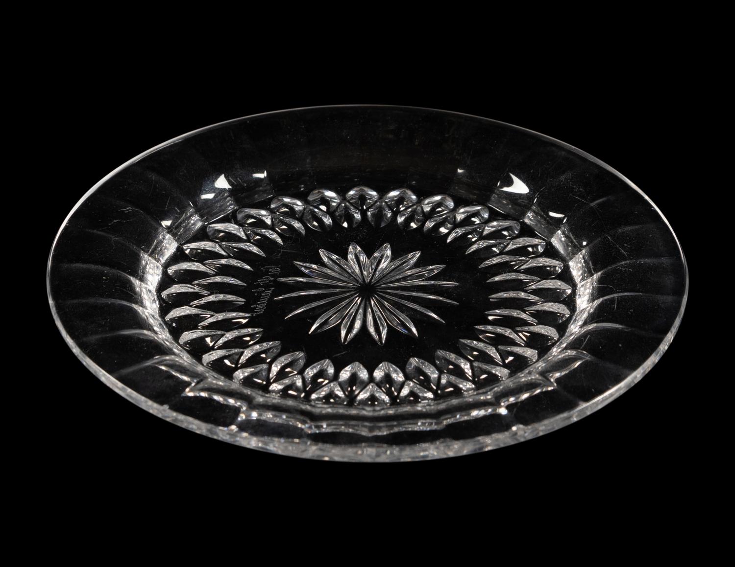 A Group of Val Saint Lambert Cut Glass Tableware