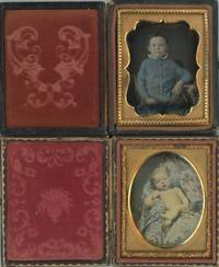 [Daguerreotype] Naked Baby and Blue Boy