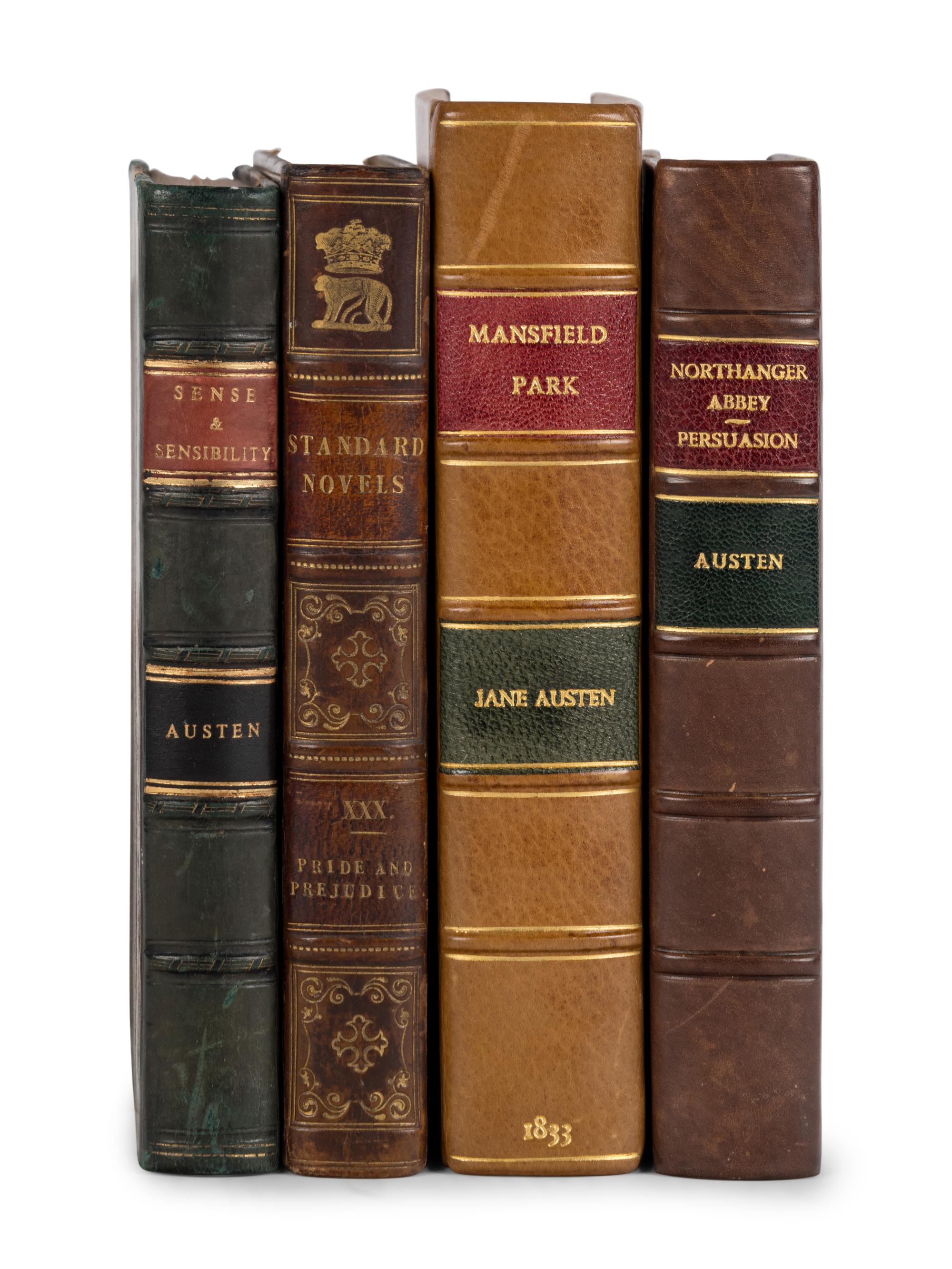 AUSTEN, Jane (1775-1817) [Standard Novels]. Pride and Prejudice. -- Sense and Sensibility. -- Northanger Abbey [and] Persuasion. -- Mansfield Park . All published in London by Richard Bentley, 1833.