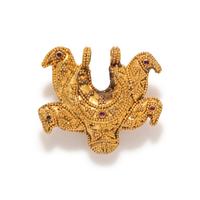 A Late Roman Gold and Garnet Pendant