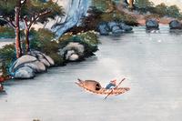 A Chinese Export Reverse Painted Glass Picture